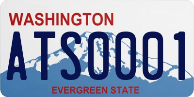 WA license plate ATS0001