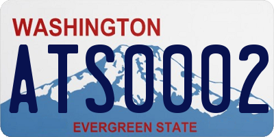 WA license plate ATS0002