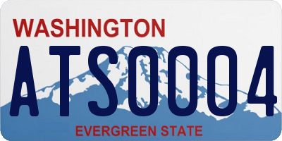 WA license plate ATS0004