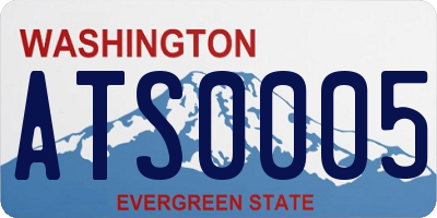 WA license plate ATS0005