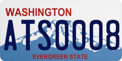 WA license plate ATS0008