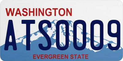 WA license plate ATS0009
