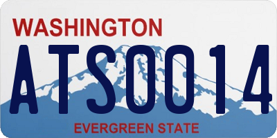 WA license plate ATS0014