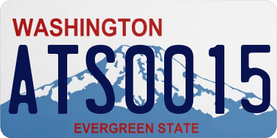 WA license plate ATS0015