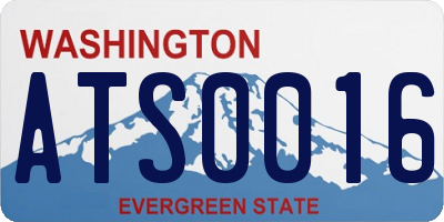 WA license plate ATS0016