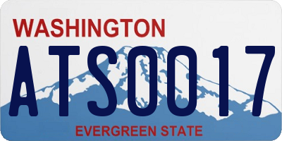 WA license plate ATS0017
