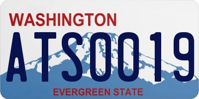 WA license plate ATS0019