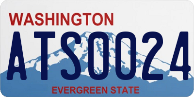 WA license plate ATS0024