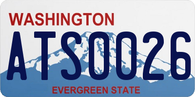 WA license plate ATS0026