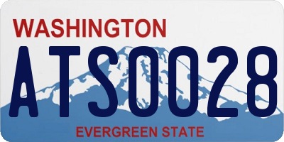WA license plate ATS0028
