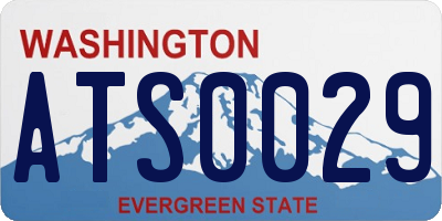 WA license plate ATS0029