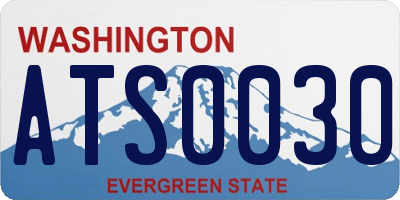 WA license plate ATS0030