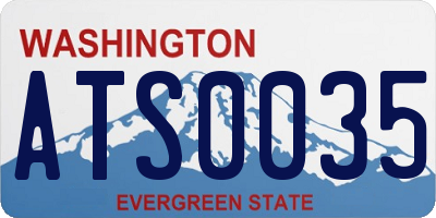 WA license plate ATS0035