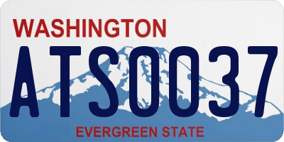 WA license plate ATS0037