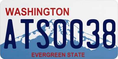 WA license plate ATS0038