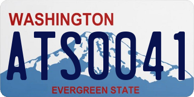 WA license plate ATS0041