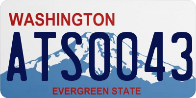 WA license plate ATS0043
