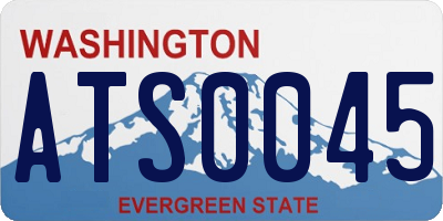 WA license plate ATS0045