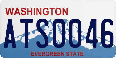 WA license plate ATS0046