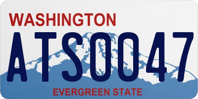 WA license plate ATS0047