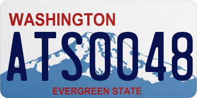 WA license plate ATS0048
