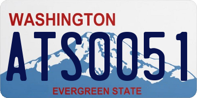 WA license plate ATS0051