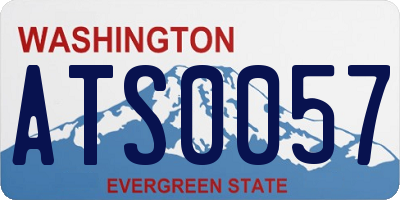 WA license plate ATS0057