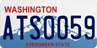 WA license plate ATS0059
