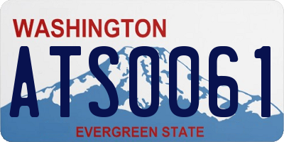 WA license plate ATS0061