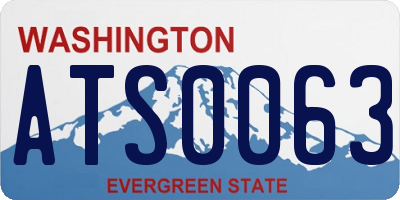 WA license plate ATS0063