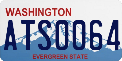 WA license plate ATS0064