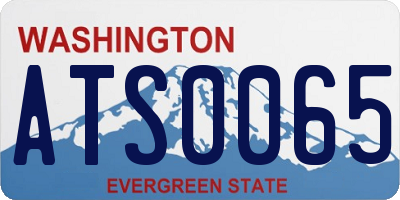 WA license plate ATS0065