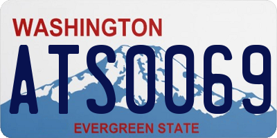 WA license plate ATS0069