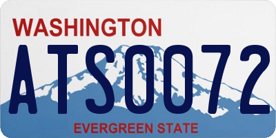 WA license plate ATS0072