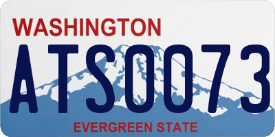 WA license plate ATS0073