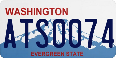 WA license plate ATS0074