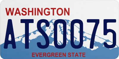 WA license plate ATS0075