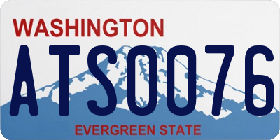 WA license plate ATS0076