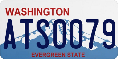 WA license plate ATS0079