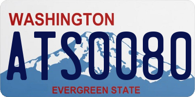 WA license plate ATS0080