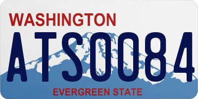 WA license plate ATS0084