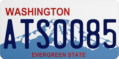 WA license plate ATS0085