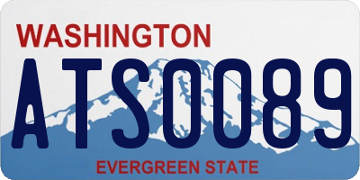 WA license plate ATS0089
