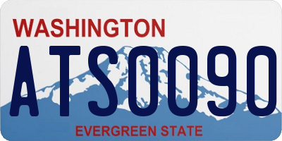 WA license plate ATS0090