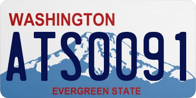 WA license plate ATS0091