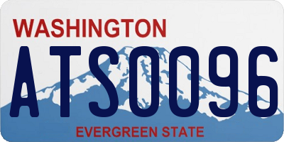 WA license plate ATS0096
