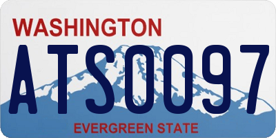 WA license plate ATS0097