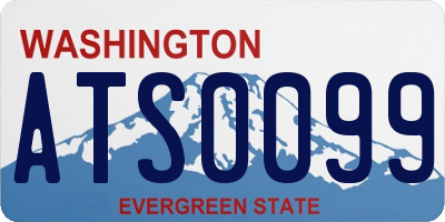 WA license plate ATS0099