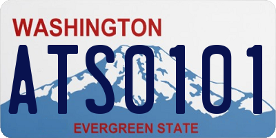 WA license plate ATS0101