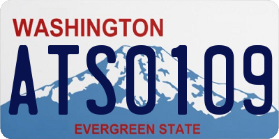 WA license plate ATS0109